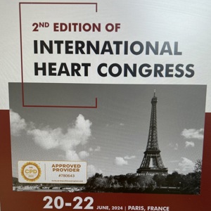 Участие в 2rd Edition of International Heart Congress, Heart Congress 2024 в Париже, Франция
